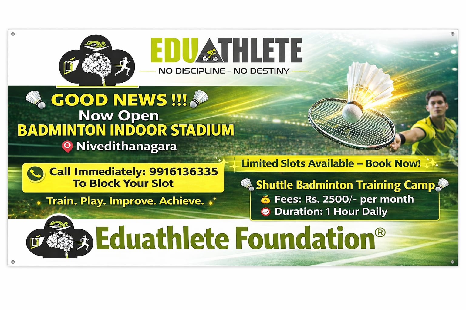 Shuttle Badminton Indoor Training Program